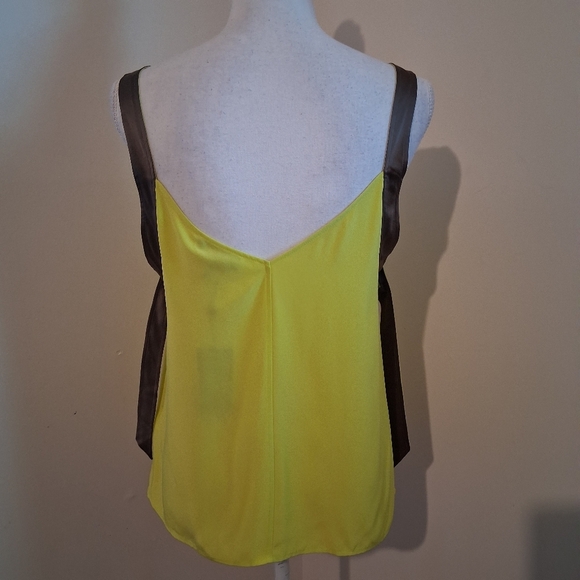 Rag & Bone Colette Cami Lime Green Silk Blouse Size Medium NWOT - Picture 8 of 10